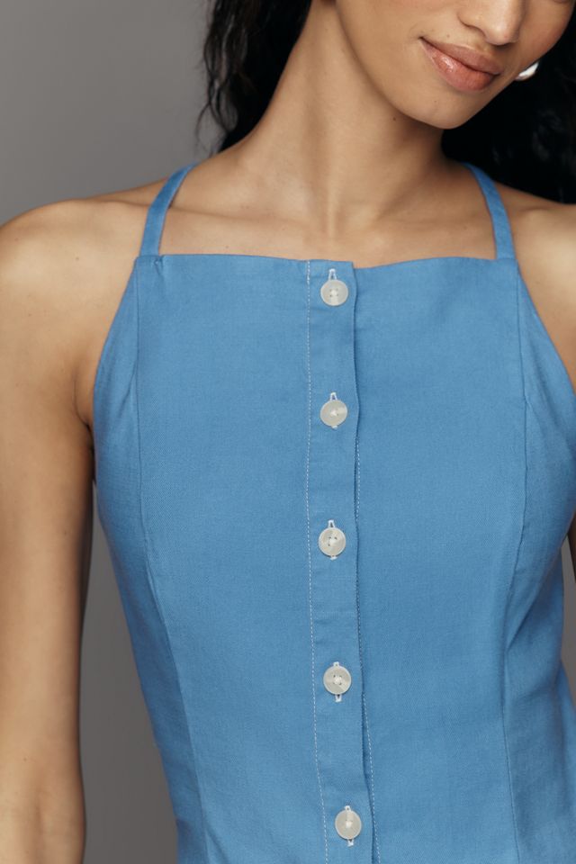 Maeve Sleeveless Linen-Blend Dress  #2