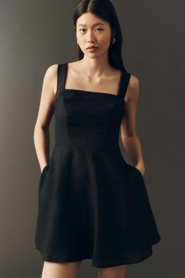 navy blue dress for baby girl The Structured A-Line Mini Dress main image 0