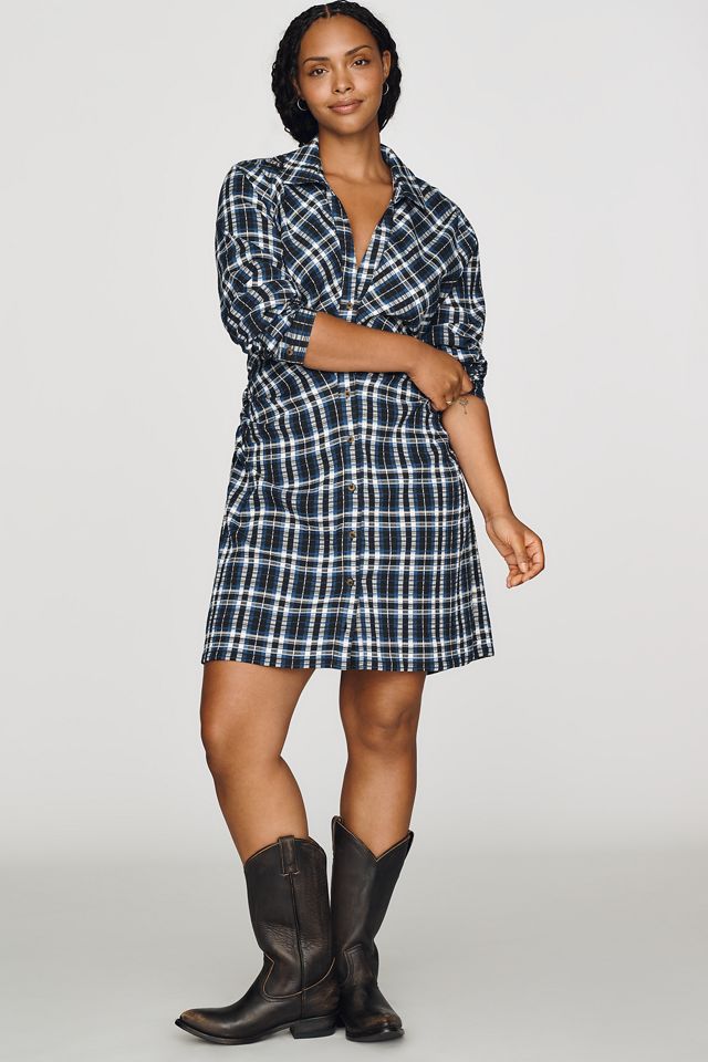 Mini Abito Camicia Arricciato Pilcro #7