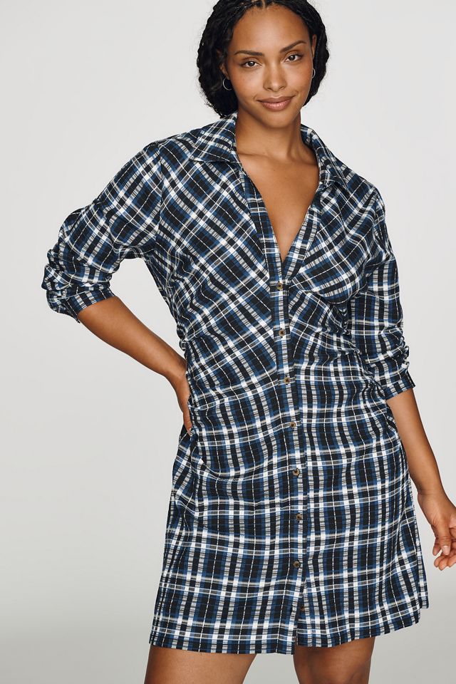 Mini Abito Camicia Arricciato Pilcro #5