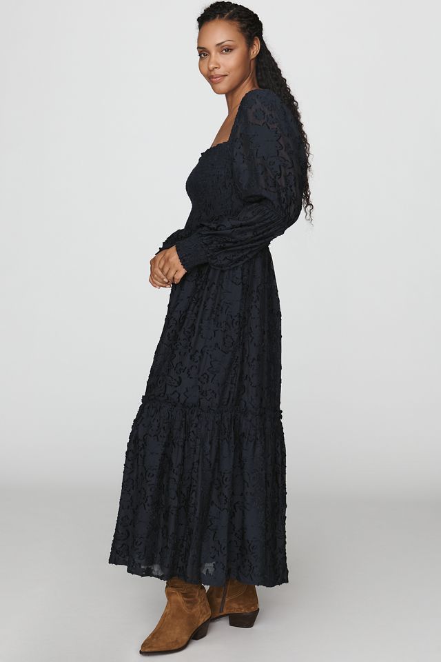 By Anthropologie Tiered Puff-Sleeve Midi Dress #5