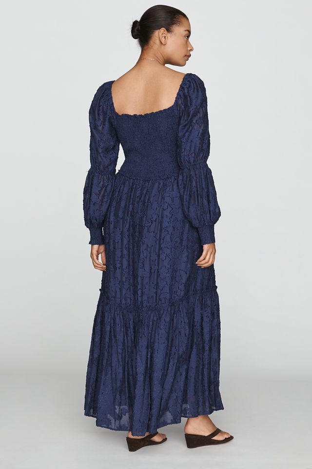 By Anthropologie Tiered Puff Sleeve Midi Dress #2