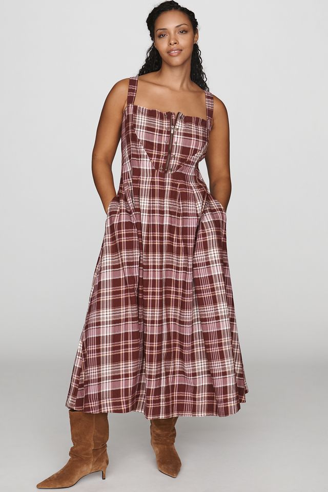 Pilcro Square-Neck Midi Dress #4
