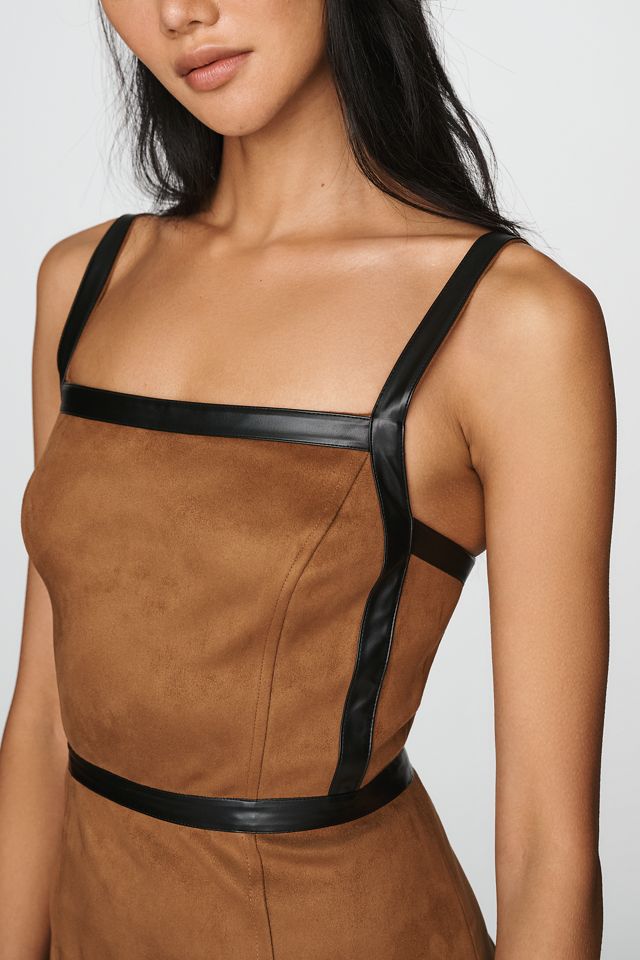 By Anthropologie Faux Suede Mini Dress #2