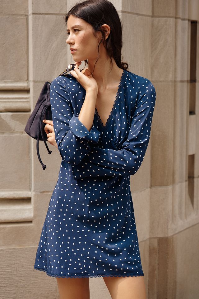 By Anthropologie 100% Silk Mini Dress #3