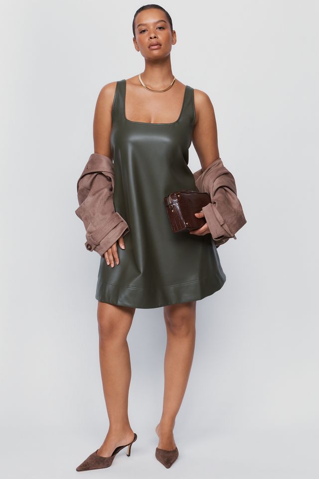 Maeve Keiko Faux-Leather Mini Dress #4