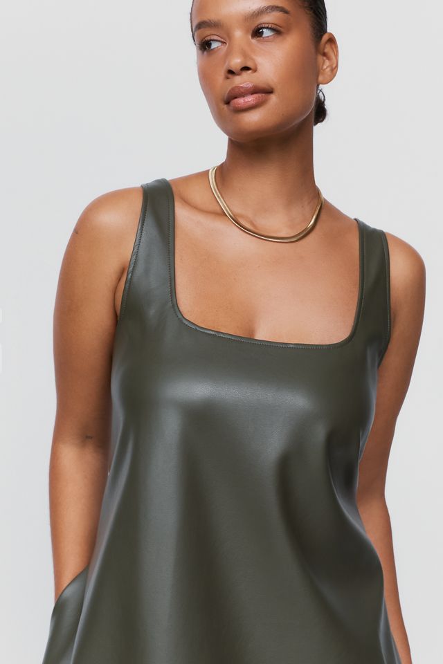 Maeve Keiko Faux-Leather Mini Dress #5