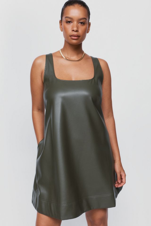 Maeve Keiko Faux-Leather Mini Dress #3
