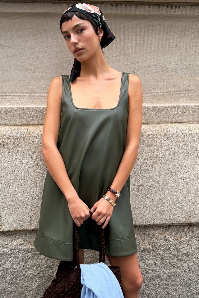 Maeve Keiko Faux-Leather Mini Dress #1