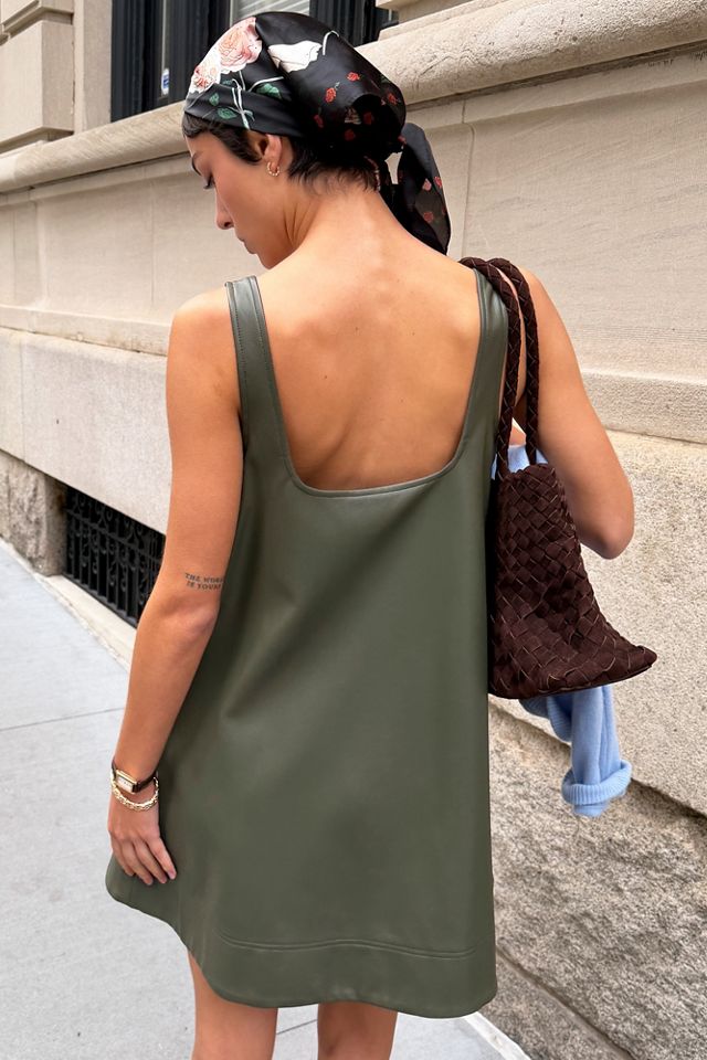 Maeve Keiko Faux-Leather Mini Dress #2