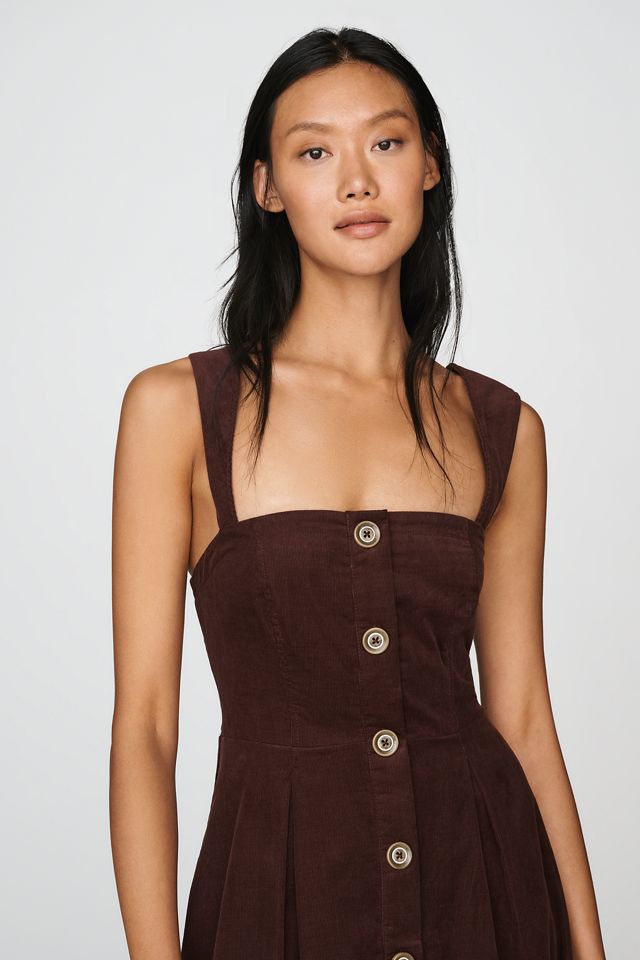 Vestido Midi de Pana 100% Algodón con Botones Frontales Maeve #2