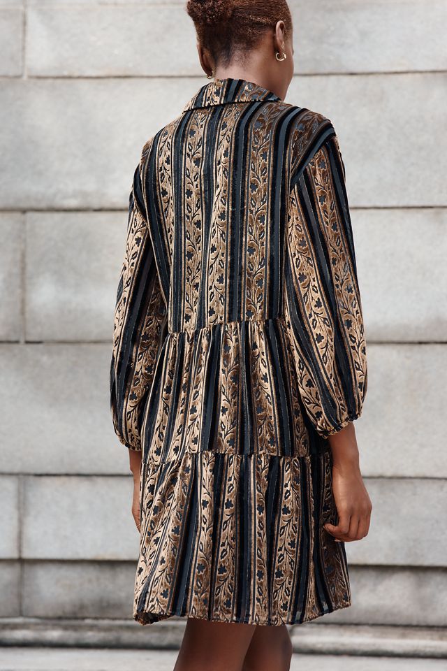 Pilcro Aly Plus Velvet Puff-Sleeve Mini Dress #1