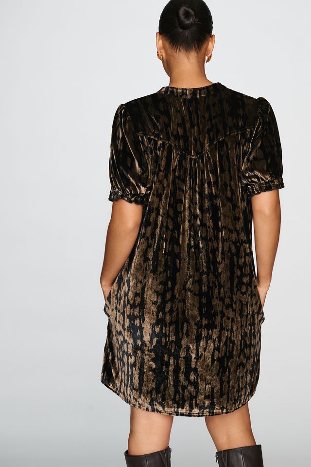 Pilcro Aly Plus Velvet Puff-Sleeve Mini Dress #5
