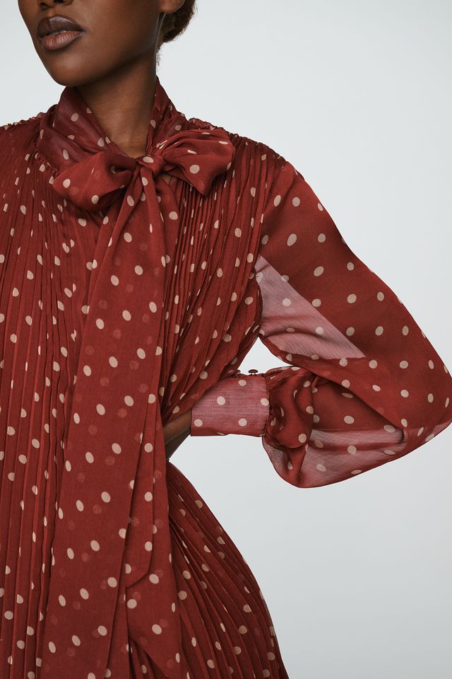 Maeve Caroline Chiffon Plissé Mini Dress #2