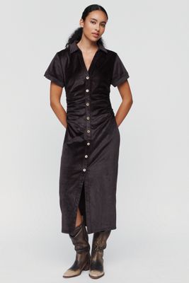 Robe maxi en velours côtelé Greer Merrick's Art x Pilcro