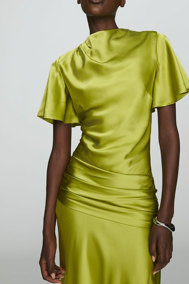 By Anthropologie Midikleid aus 100% Seide #2