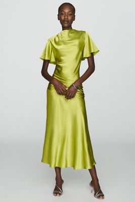 By Anthropologie 100% Silk Midi Dress