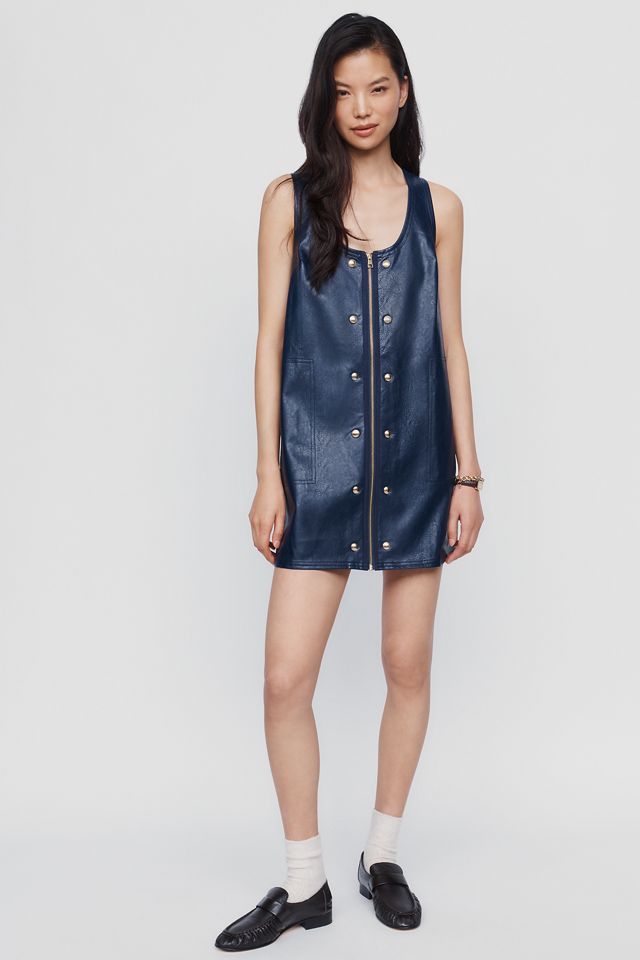 Pilcro Faux Leather Studded Mini Dress #1