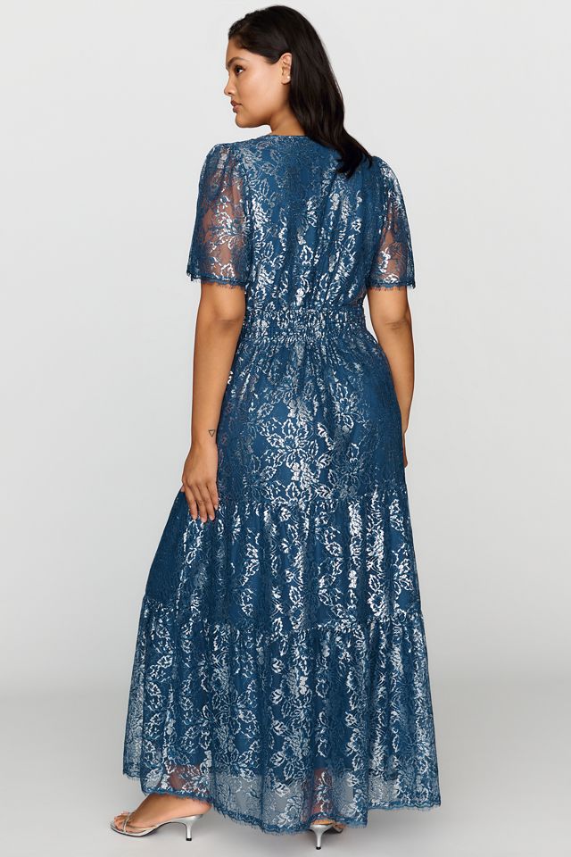 Somerset Metallic Lace Maxi Dress #6