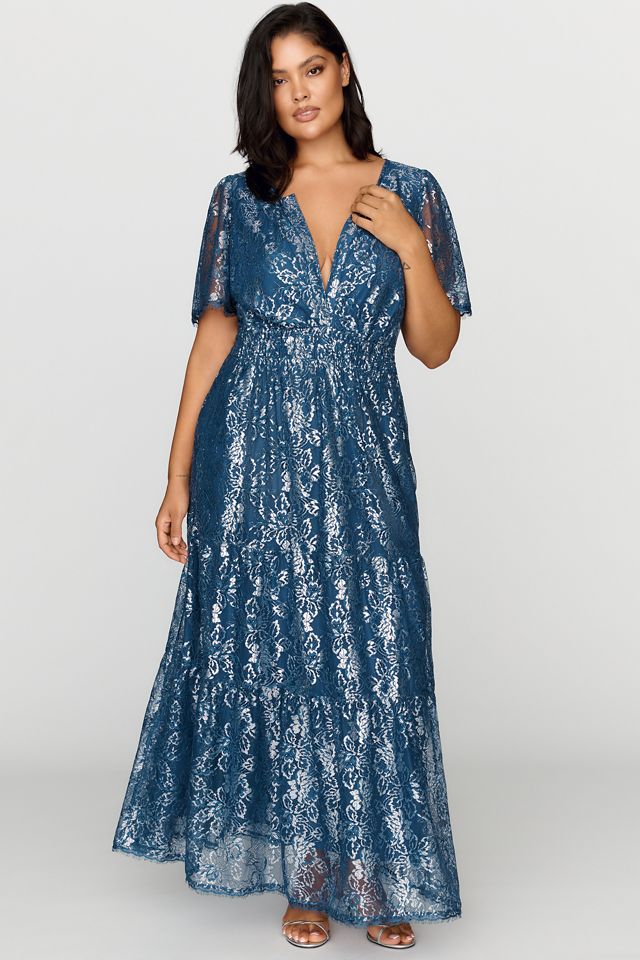 Somerset Metallic Lace Maxi Dress #3