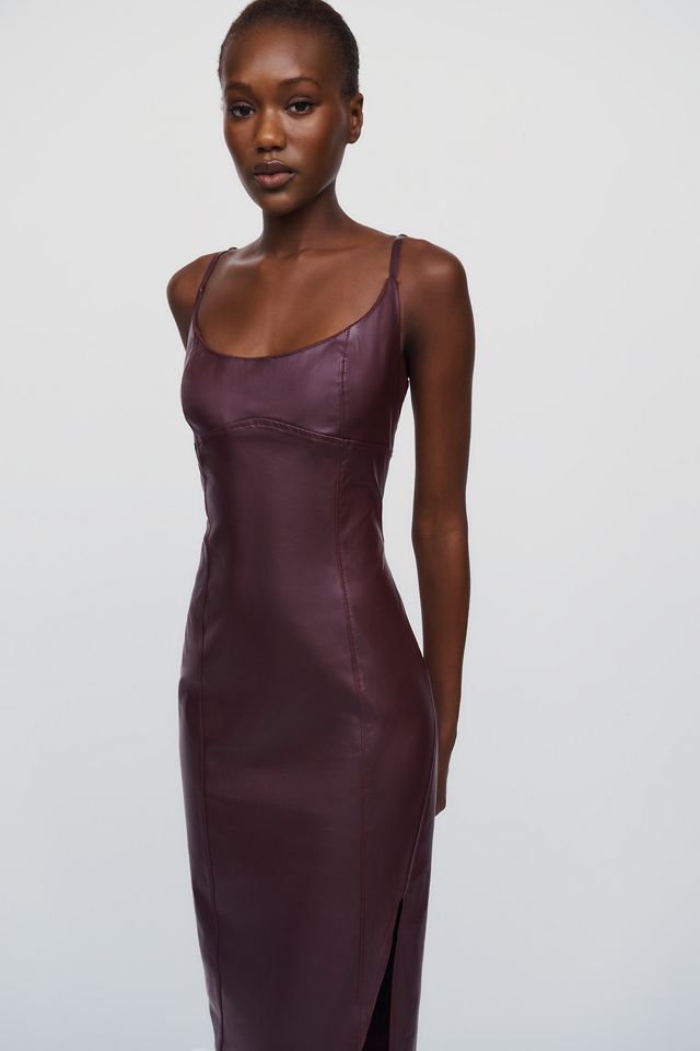 Pilcro Faux Leather Midi Dress #1