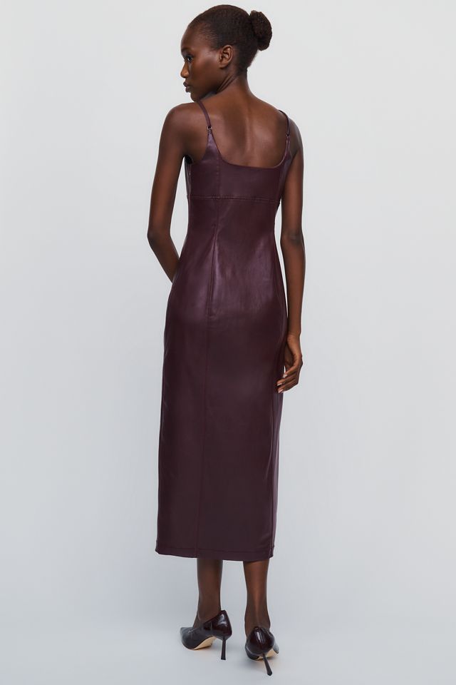 Pilcro Faux Leather Midi Dress #2