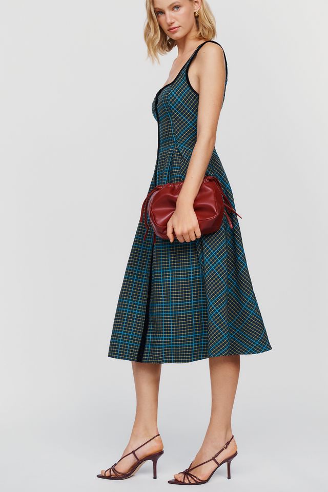 Maeve Arlette Velvet Midi Dress #1