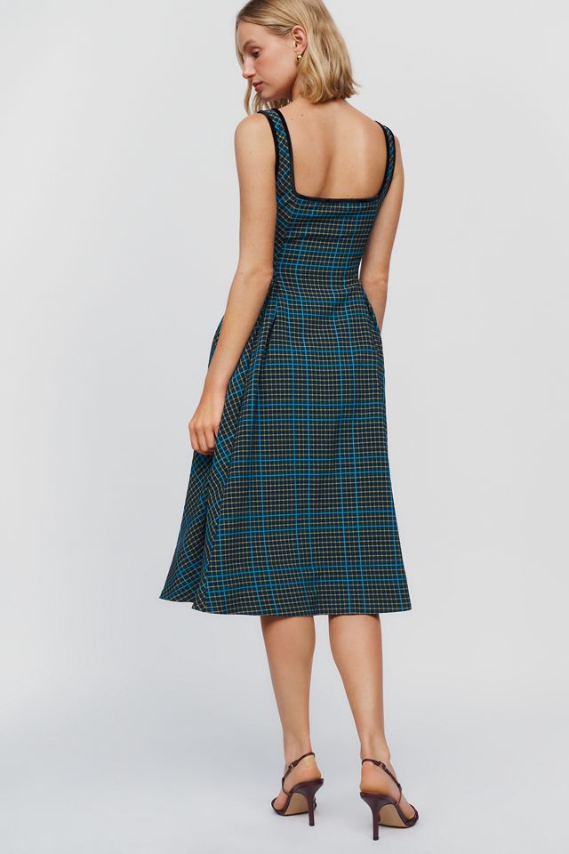 Maeve Arlette Velvet Midi Dress #3