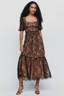 By Anthropologie Peregrine Lace Midi Dress by Anthropologie
