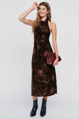 Robe midi à bretelles en velours Jamie Maeve