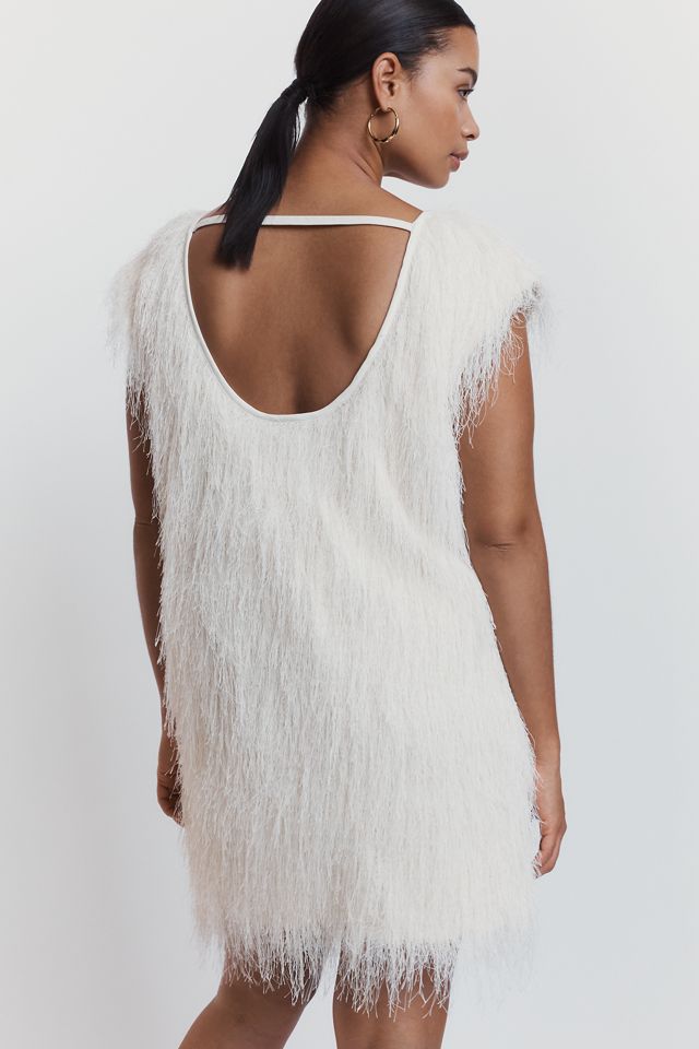 By Anthropologie Fringed Shift Dress #7