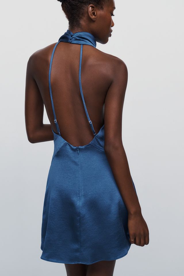 By Anthropologie High Neck Cowl Mini Dress #2