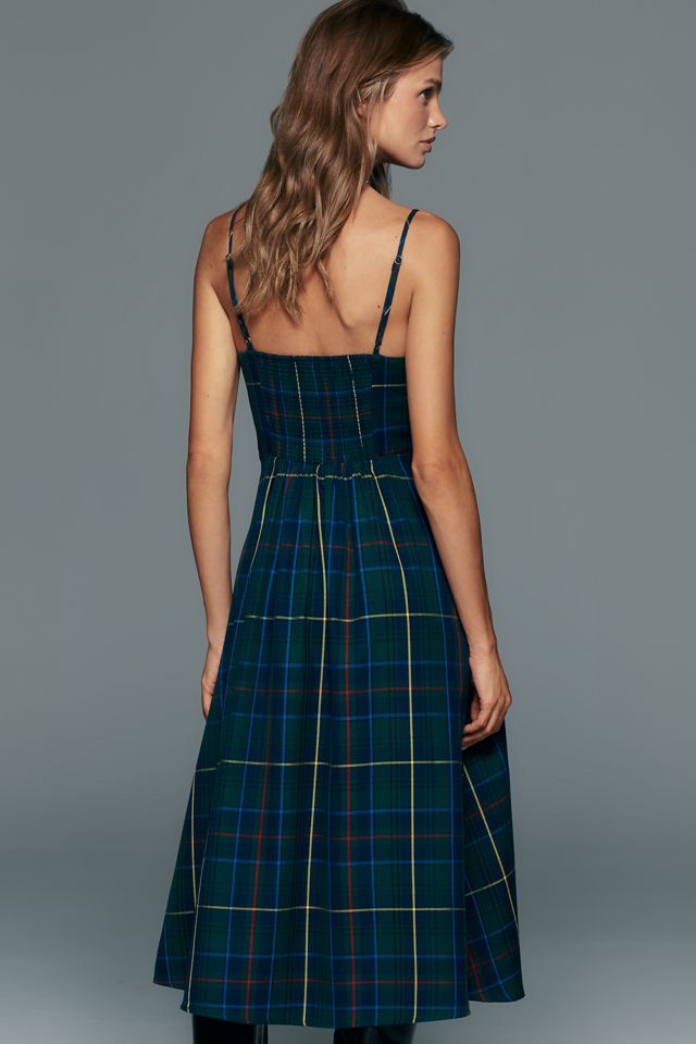 By Anthropologie Kariertes A-Linien-Minikleid #2