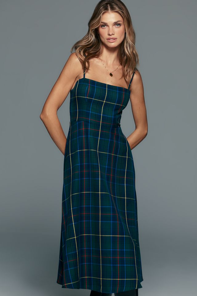 By Anthropologie Kariertes A-Linien-Minikleid #3