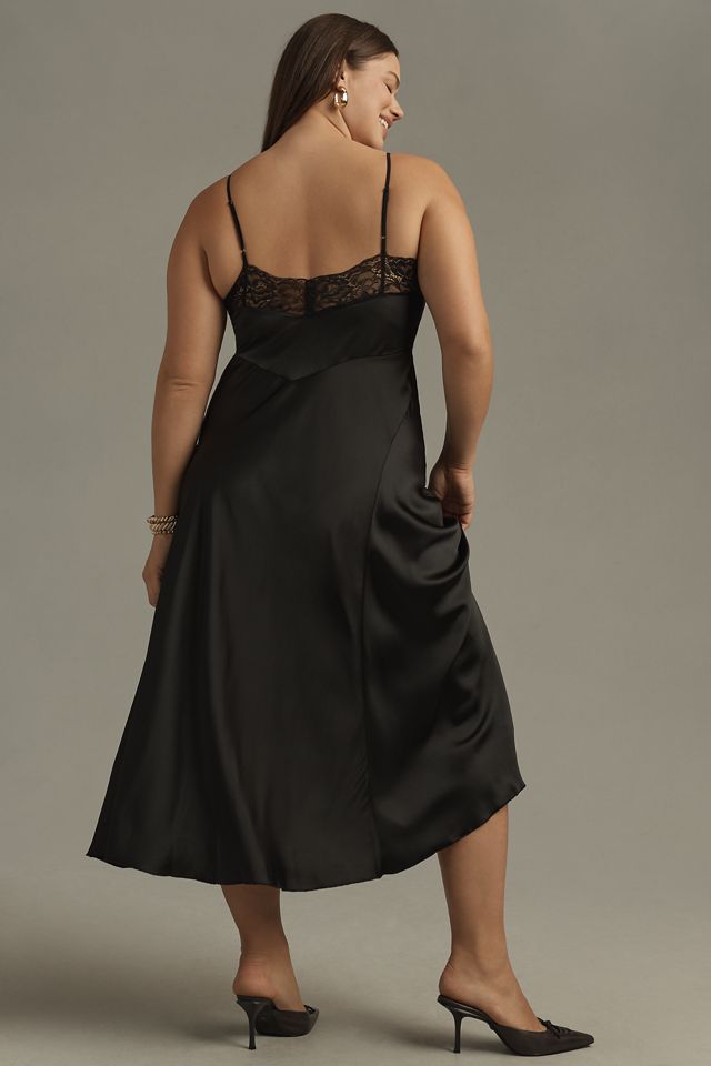 ESTHÉ Lace Satin Slip Dress #4