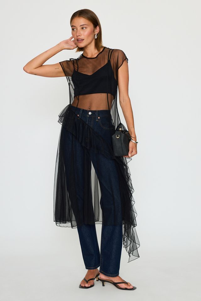ESTHE Sheer Tulle Frill Overdress #5