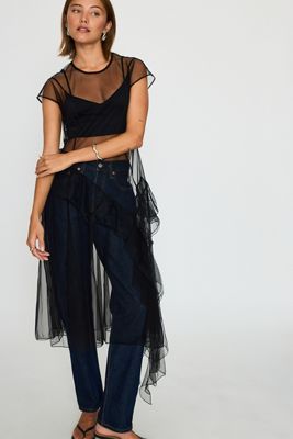 ESTHE Sheer Tulle Frill Overdress