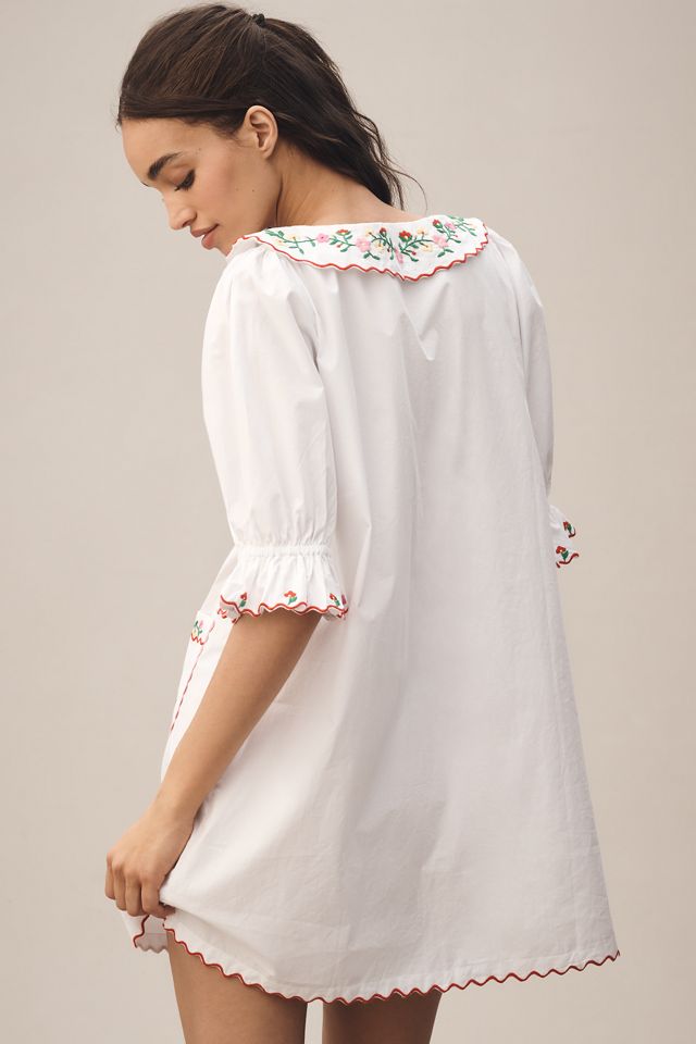 Pink City Prints Ava Short Sleeve Button-Front Mini Dress #2