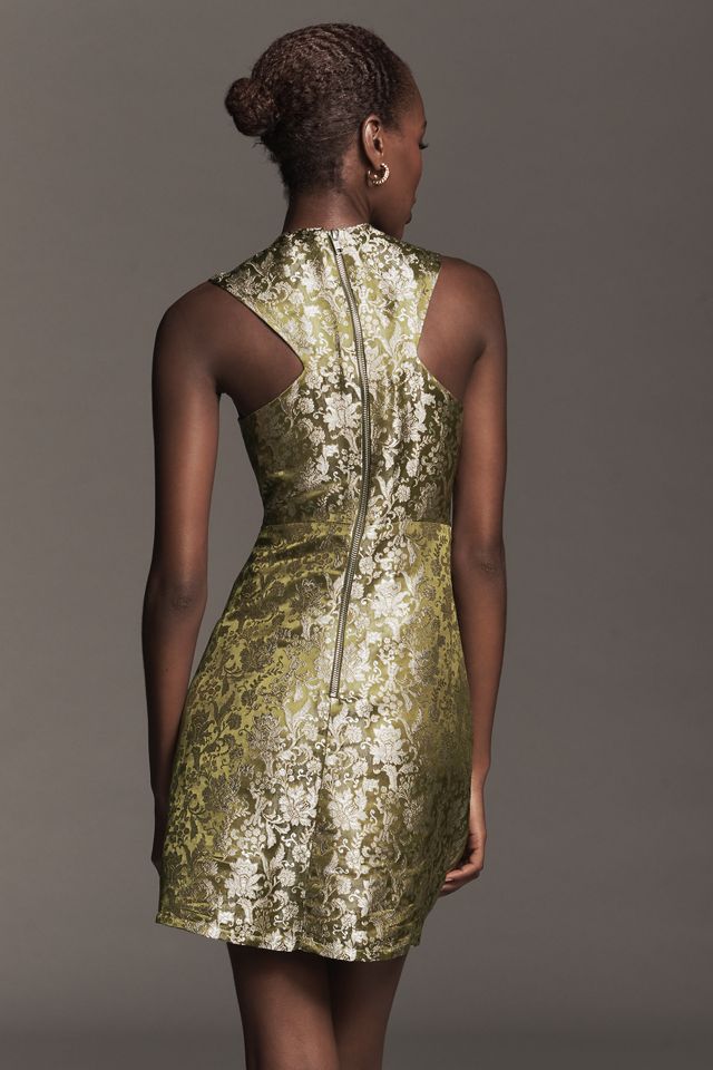 Maeve Sleeveless Brocade Shift Mini Dress #3