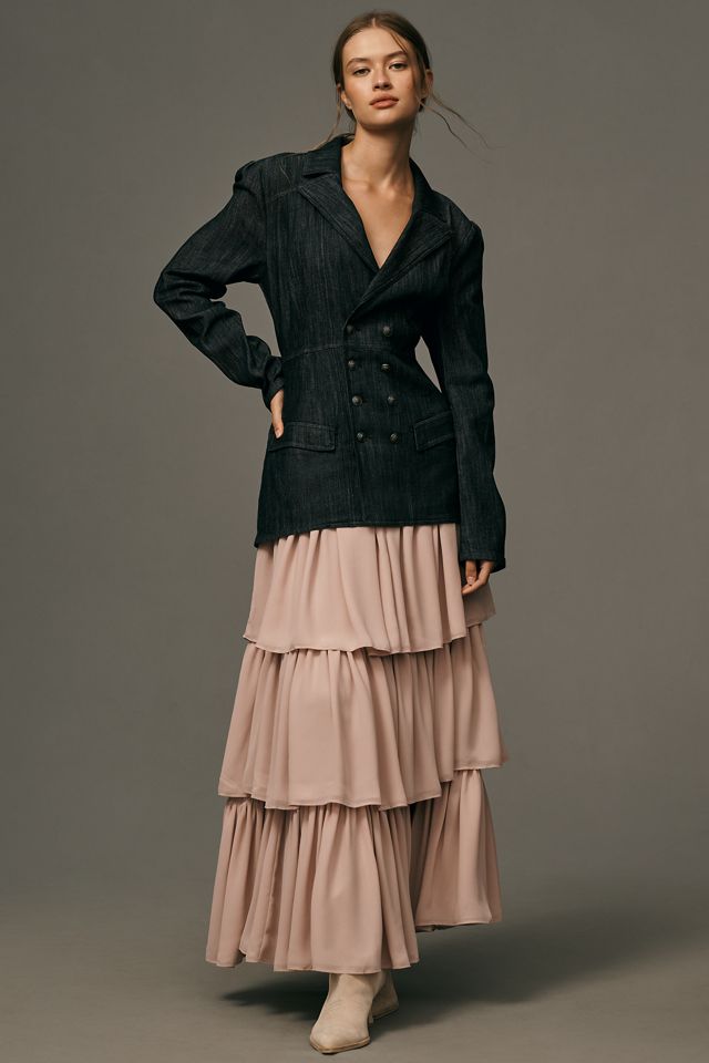 chinese dress ladies OK BOSS LADY BLAZER MAXI DRESS – AKIRA main image 0