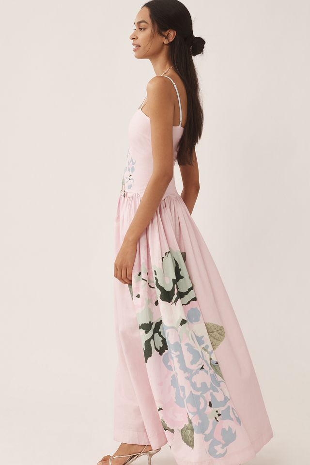 Aston Studio Cordelia Drop-Waist Linen Cotton Dress #3