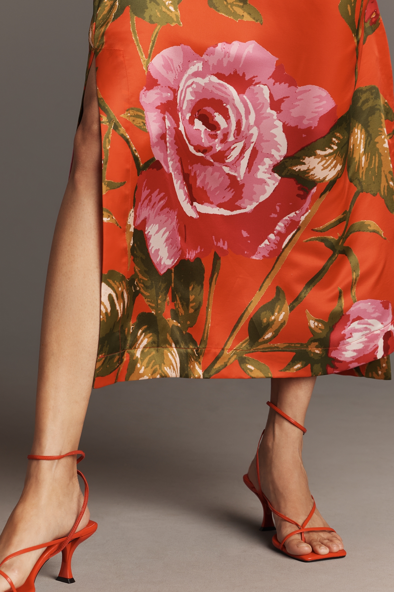 Aston Studio Heidi Silk Blend Long-Sleeve Maxi Dress