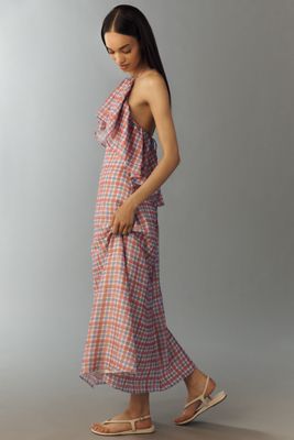 Aston Studio Romane Ruffle Maxi Dress