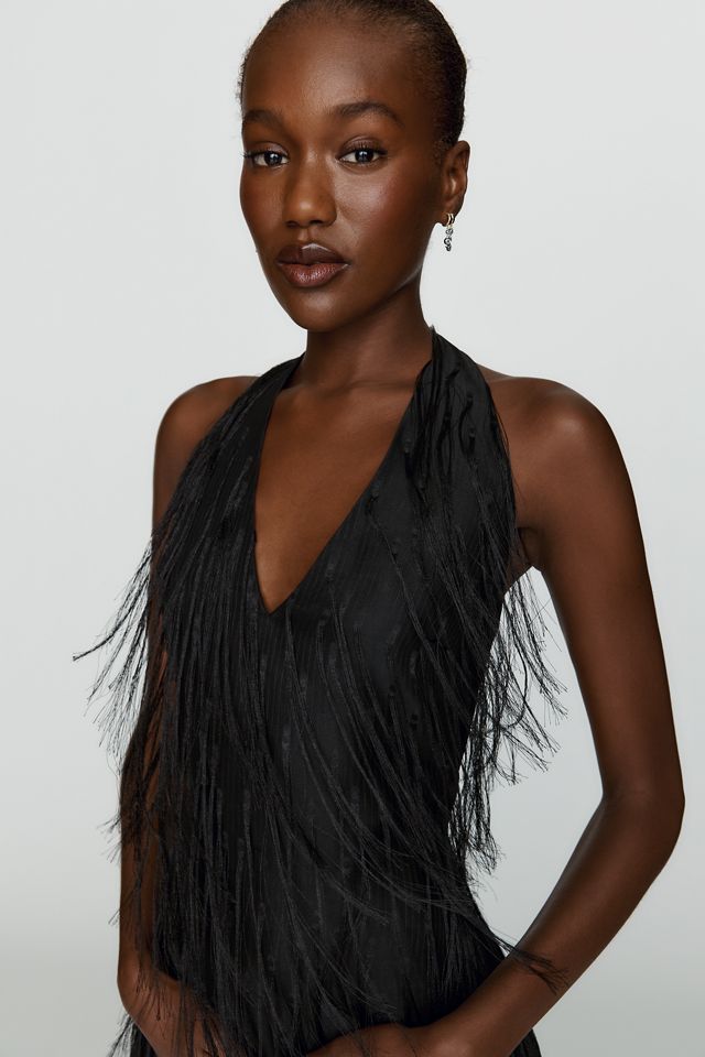 Aston Studio Madeleine Fringe Mini Dress #1