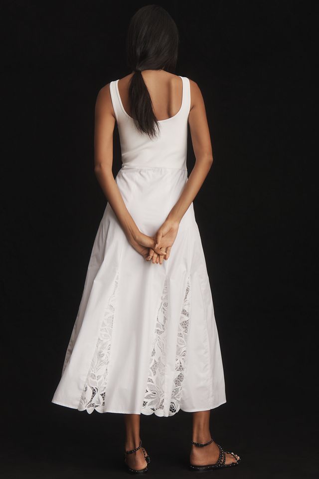 Derek Lam 10 Crosby Sleeveless Lace-Hem Maxi Dress #1