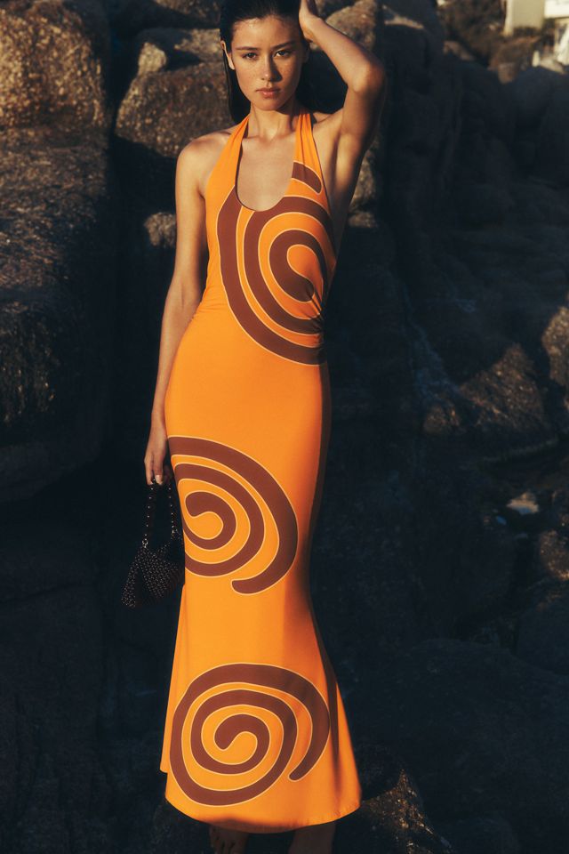 The Wolf Gang Giro Halter Mesh Dress | Anthropologie