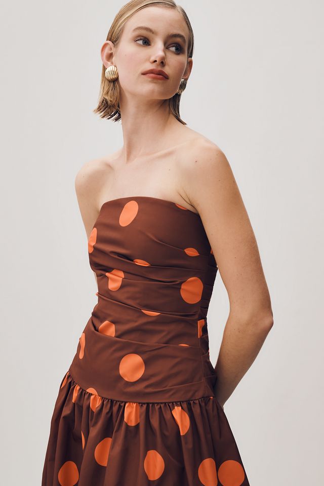 The Wolf Gang Luella Strapless Midi Dress #1