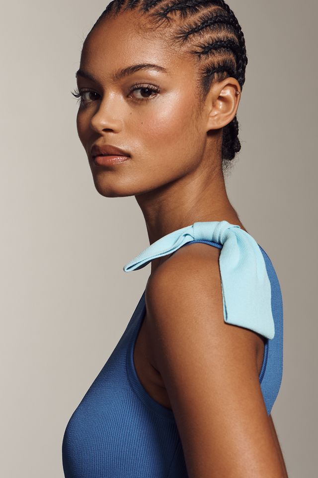 The Wolf Gang Tacha One-Shoulder Bow Maxi Dress | Anthropologie