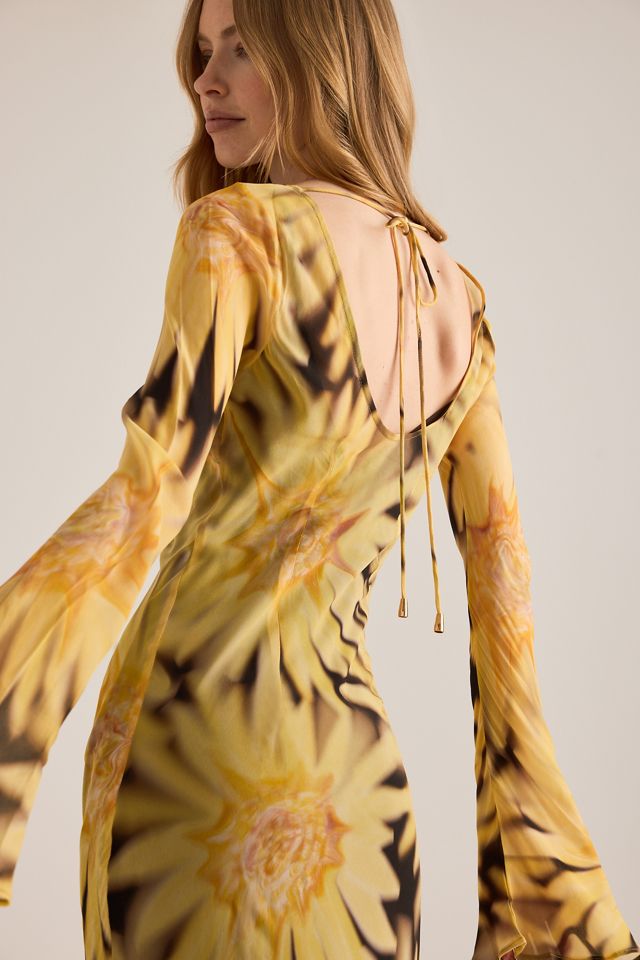 Vestido Maxi con Estampado de Girasol Lottie de The Wolf Gang #3