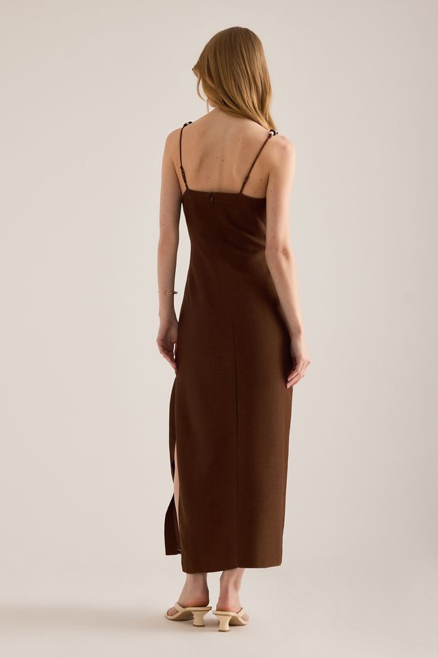 The Wolf Gang Elm Linen-Blend Maxi Dress #5